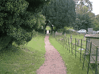 Pathway leading away from Hentland Church